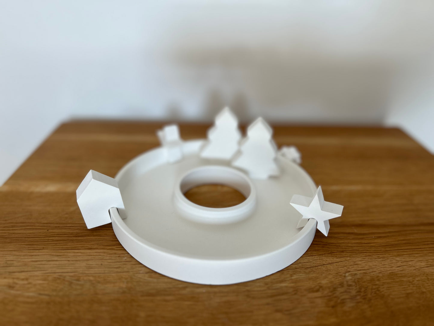 Dekorationsteller für Kantenhocker