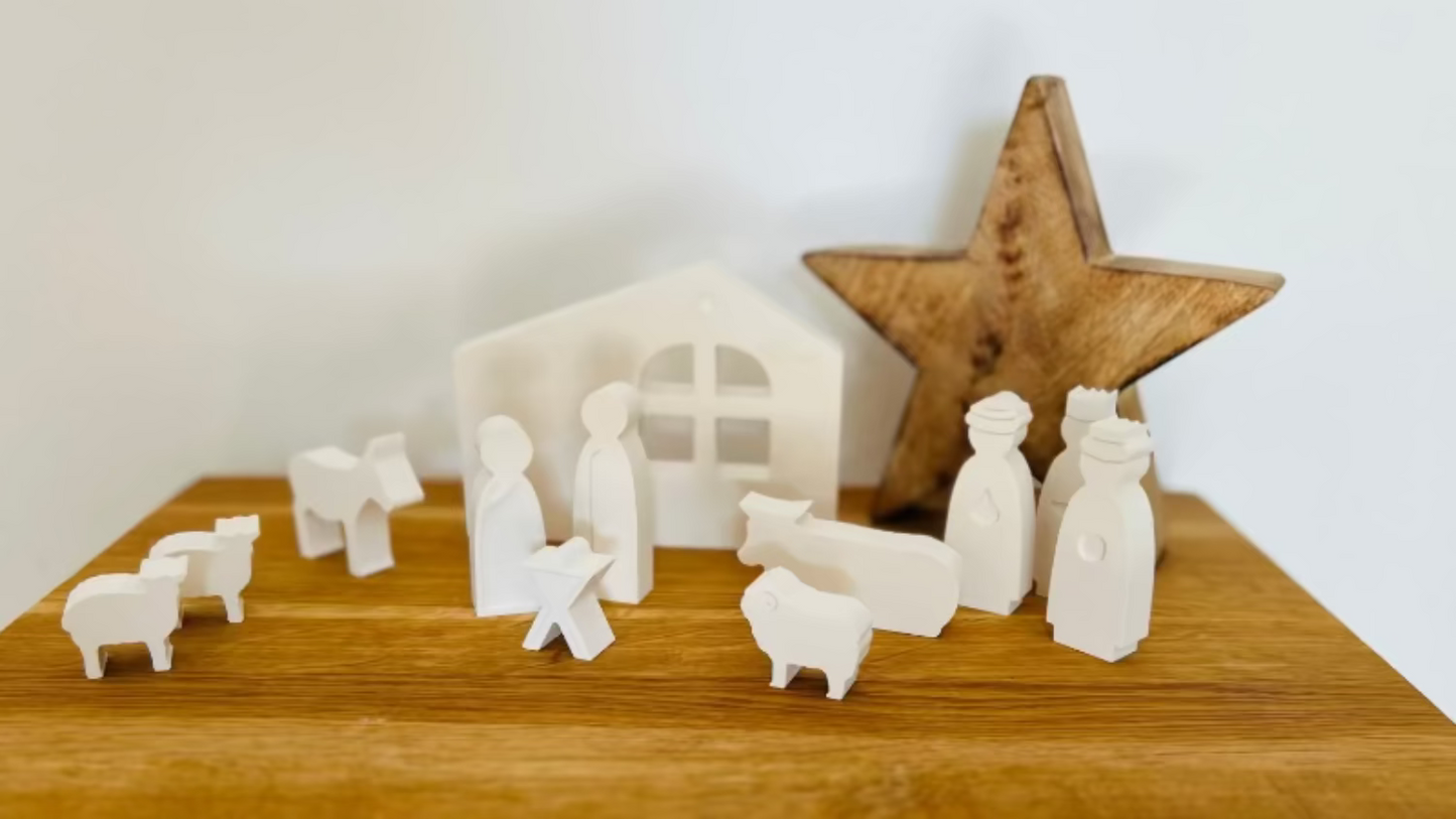 Modernes 11teiliges Krippenset
