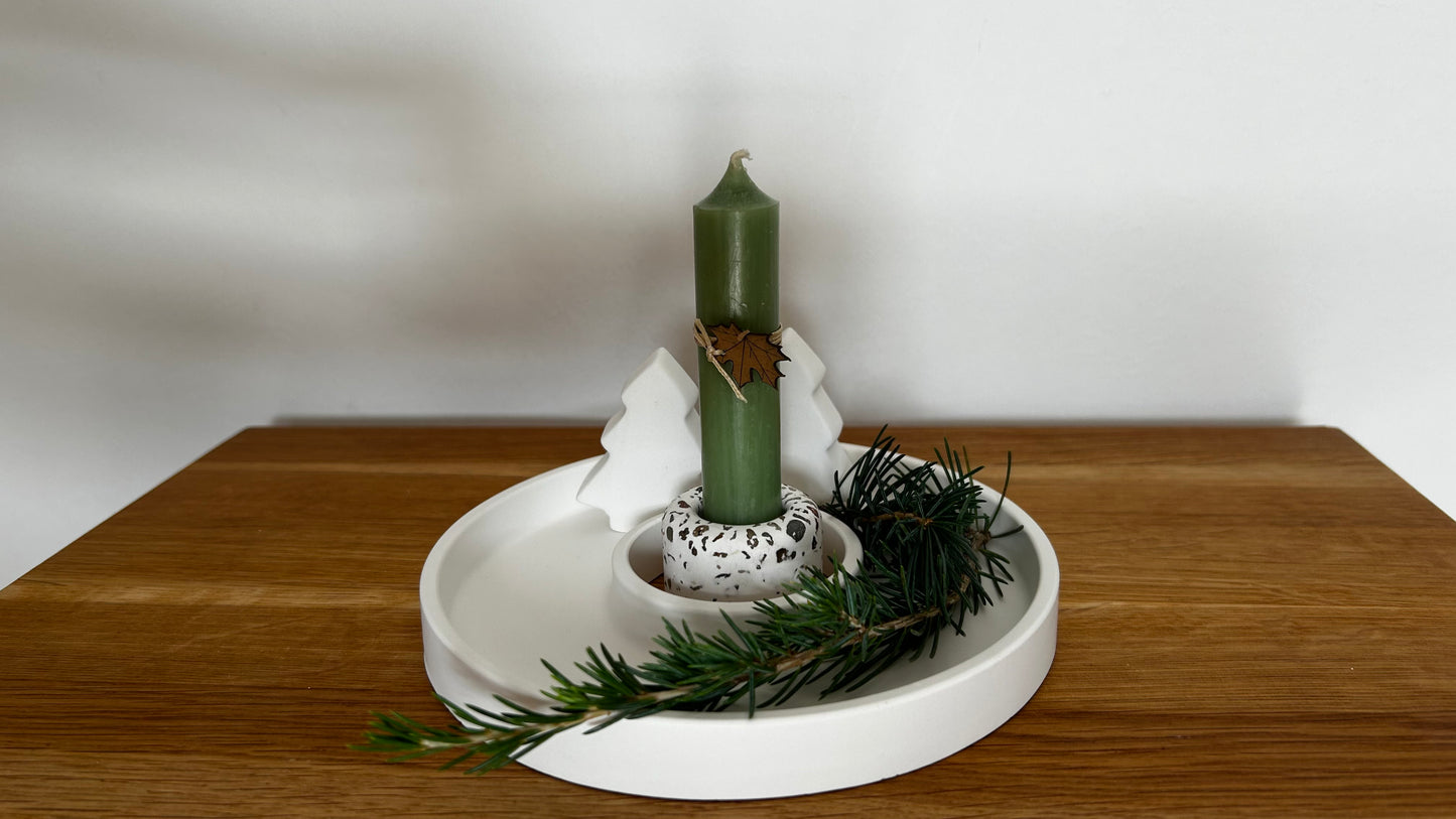 Dekorationsteller für Kantenhocker